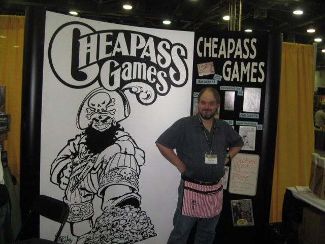 James Ernest is still the mastermind behind Cheapass Games. I had a good talk with him at a later time.